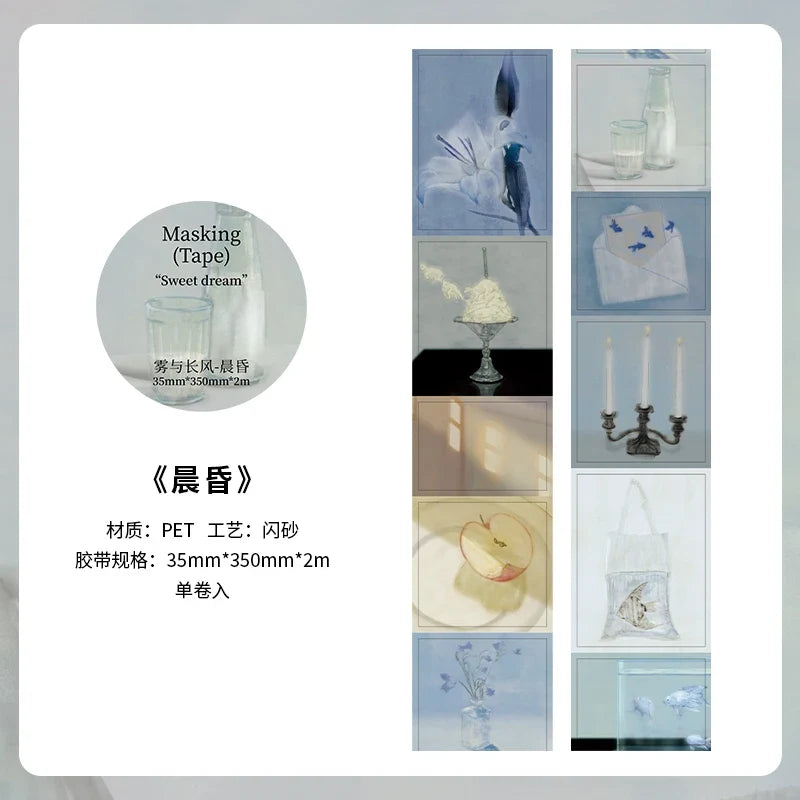 Scenic PET Decorative Tape 35mm×2m | Journal & Scrapbook Decorative Craft Tape Qme A1 35mm X 200cm