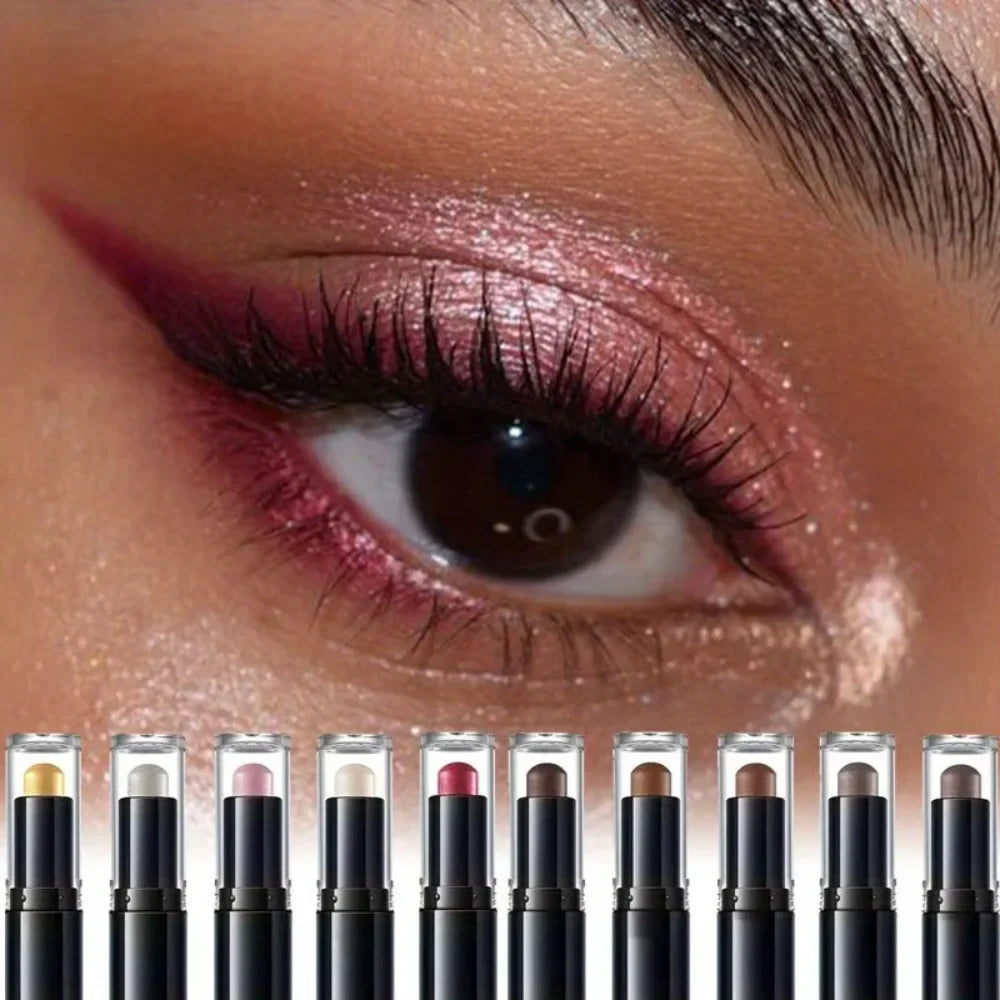 Dual-Ended Eyeshadow Stick | Matte & Shimmer, Waterproof Eyeshadow Stick Qme