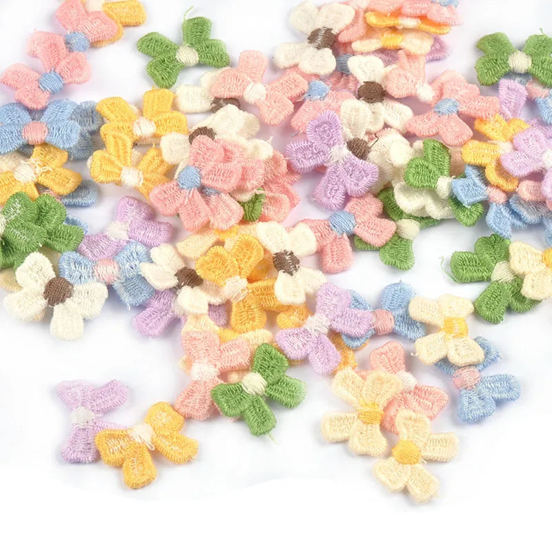 30pcs Macaron Bow Embroidered Patches – DIY Sewing Appliqués Embroidered Sewing Patch Qme