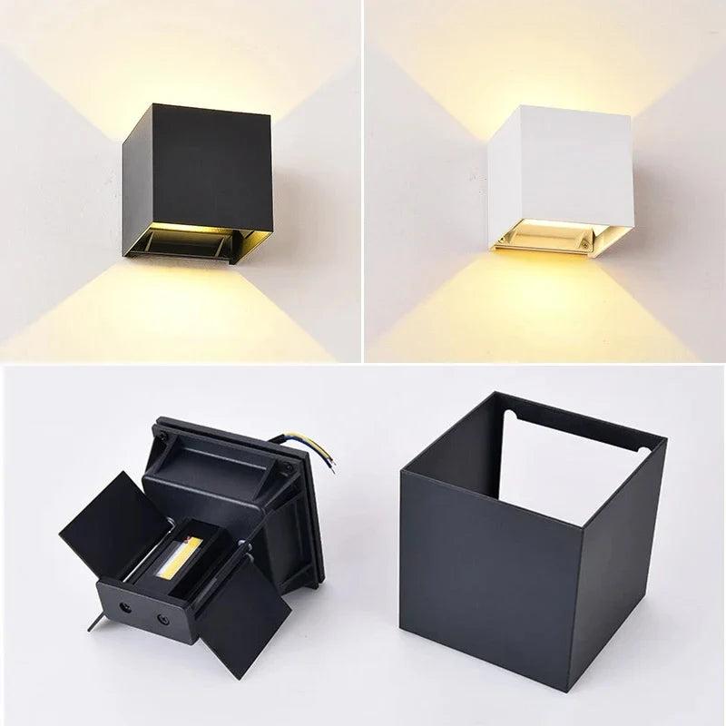 TRAZOS 12W PIR Sensor LED Outdoor Wall Light – IP65 Waterproof Outdoor LED Wall Light Qme