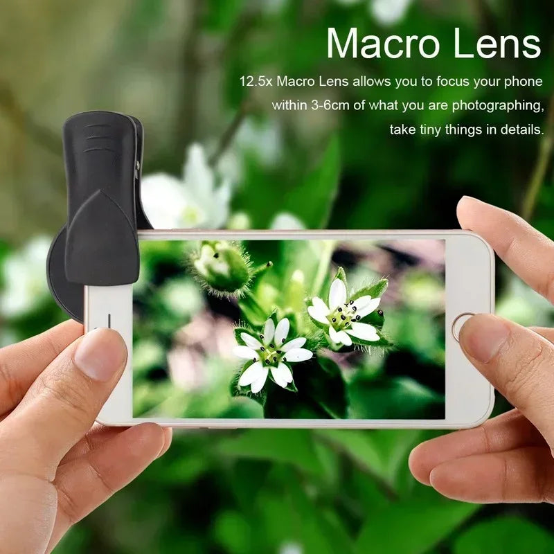 0.45x Wide Angle & 12.5x Macro HD Phone Camera Lens Kit Phone Camera Lens Qme