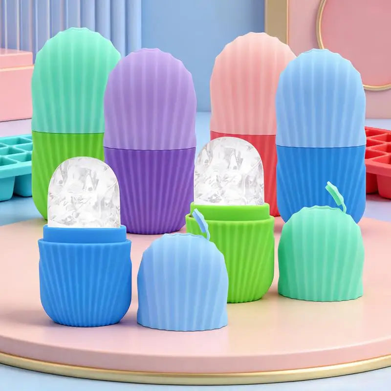 Face Lifting Ice Roller Massager – Contouring Skin Care Tool Facial Ice Roller Qme