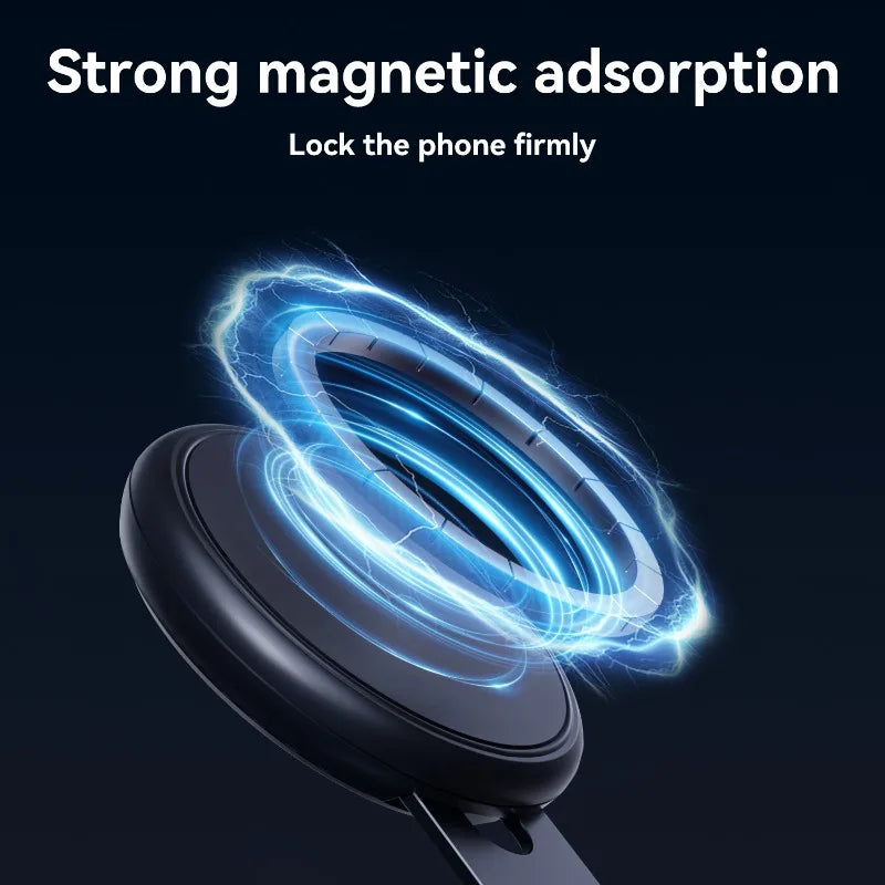 MagSafe Vacuum-Grip Car Mount – Foldable Dashboard Phone Holder Car Phone Mount Qme