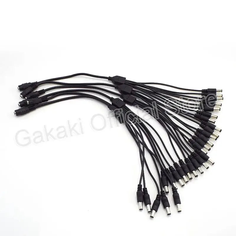 DC 5.5x2.1mm Y Splitter Cable 1-to-2 Power Adapter | Qme DC Power Splitter Cable Qme