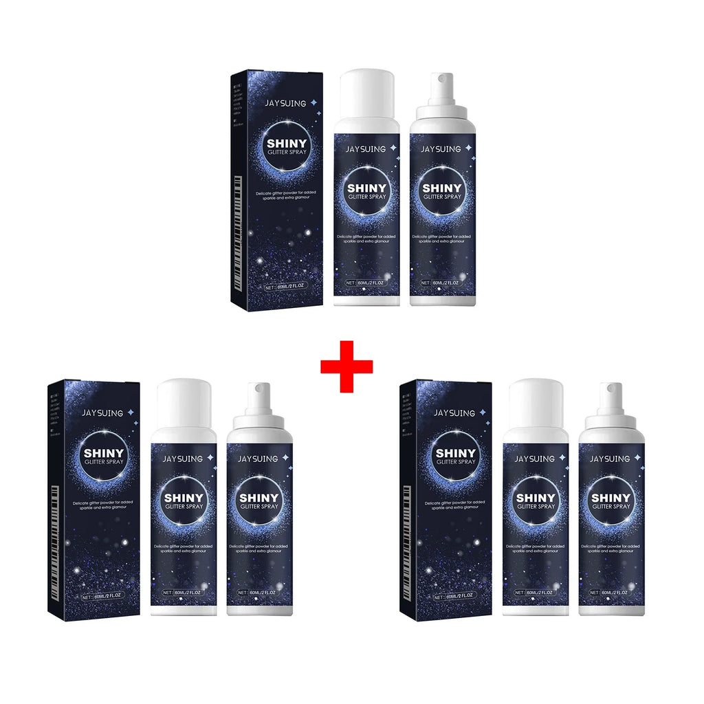 Qme Body Glitter Spray – Long-Lasting Shimmer for Hair & Skin Body Glitter Spray Qme 3 x 60ml Boxed