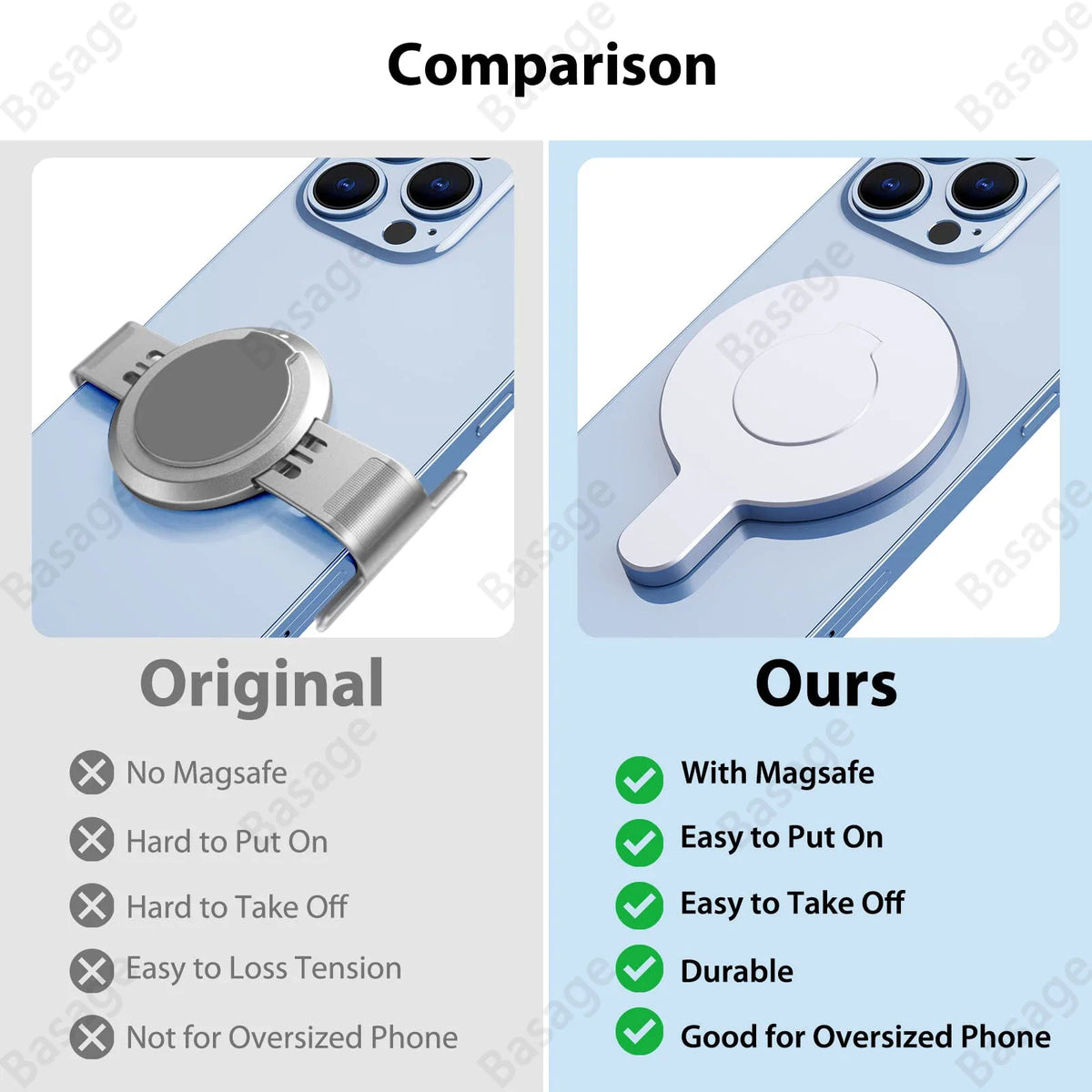 Magnetic Phone Holder Adapter for DJI Osmo Gimbal Stabilizer Gimbal Phone Adapter Qme