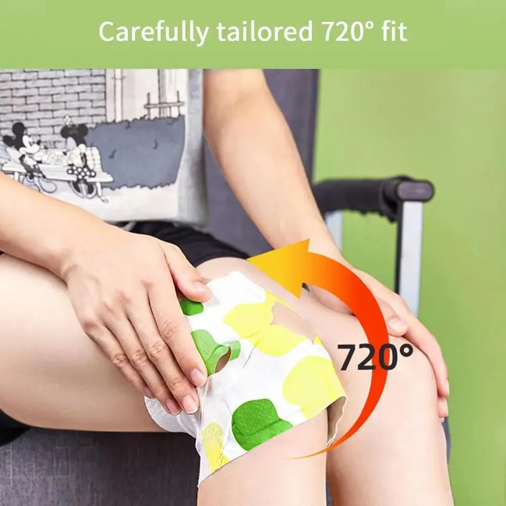 Herbal Knee Warming Patches – 5+ Hour Heat, 6/10 Pack Knee Heat Patch Qst