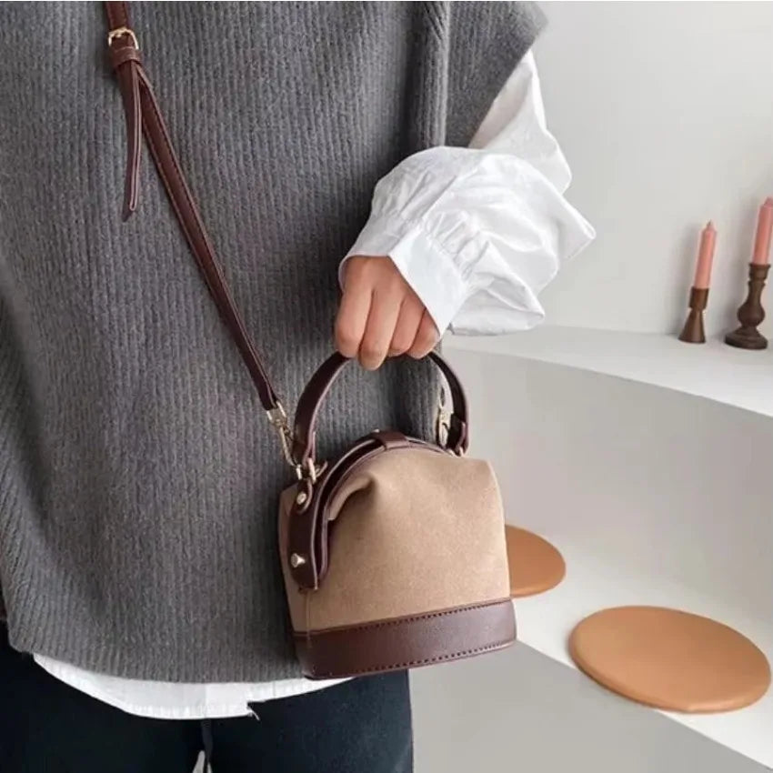 Korean Bucket Bag – PU Crossbody Shoulder Handbag | 4 Colors Crossbody Bucket Bag Qme
