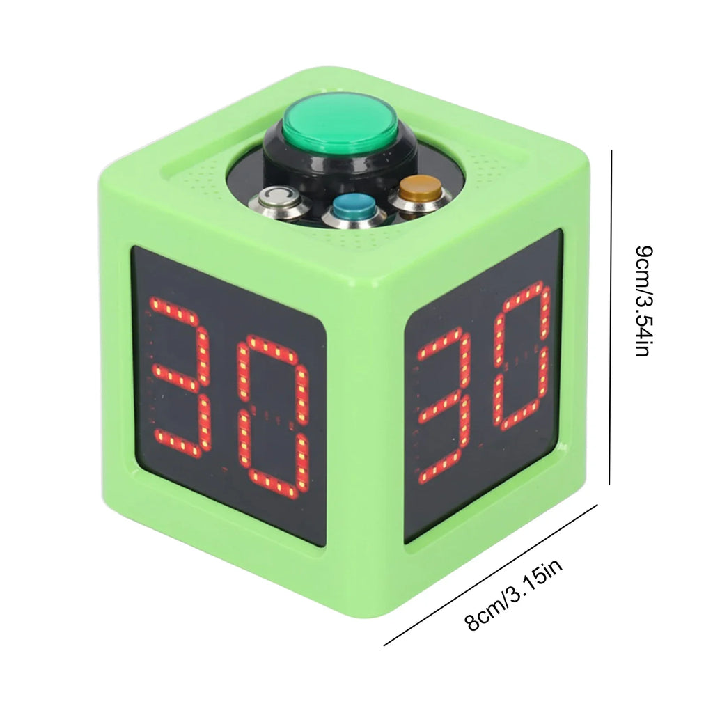Poker Clock Countdown Timer – 5-Level Brightness Display Poker Game Timer Qme green