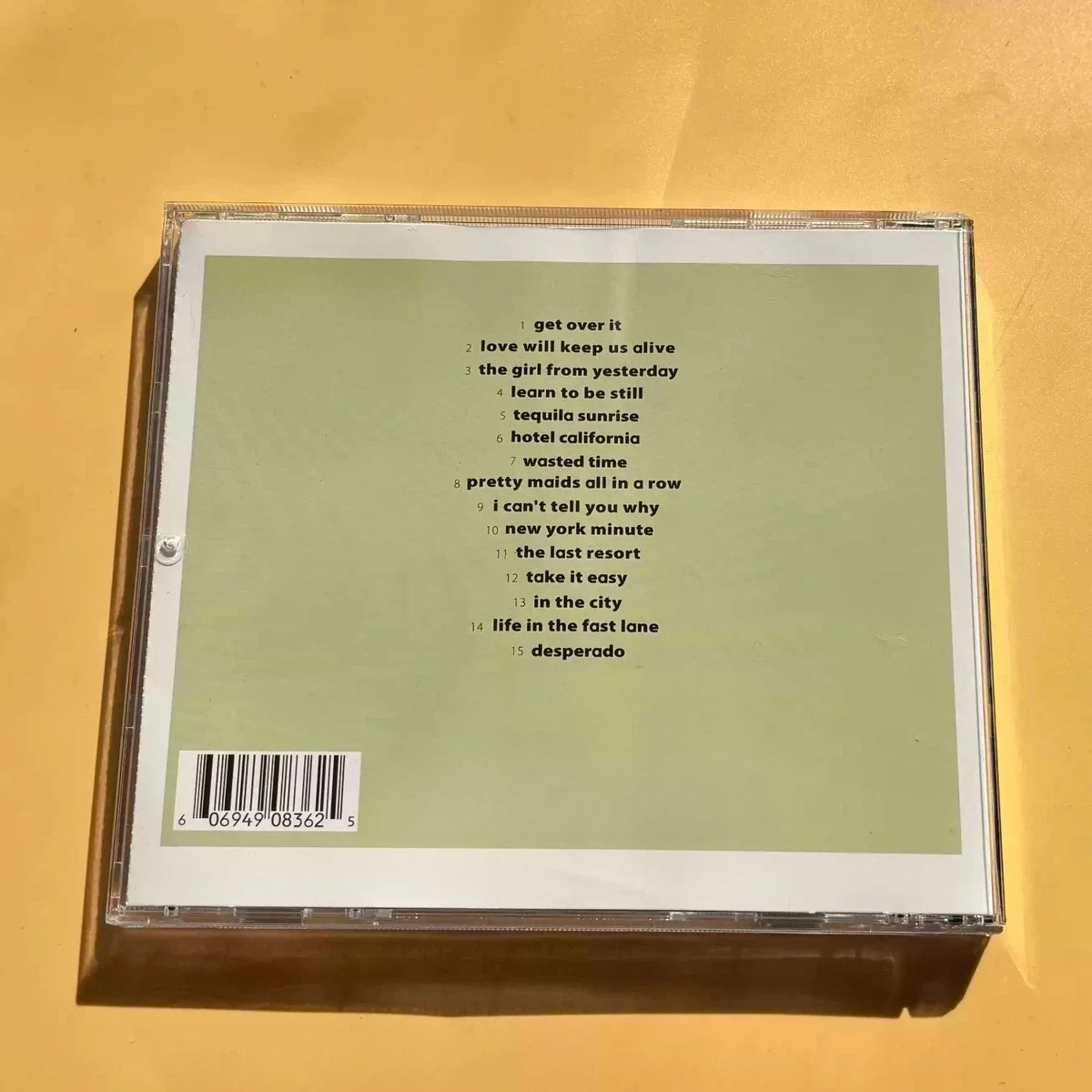 Western Classic Rock Music CD – Minimal Yellow Logo Cover Music CD Qme