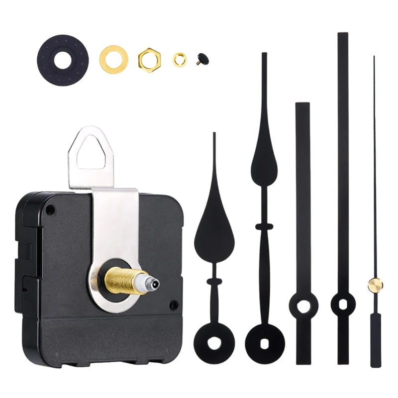 Silent Quartz Clock Movement Kit with Hands – DIY Repair Set Clock Movement Kit Qst