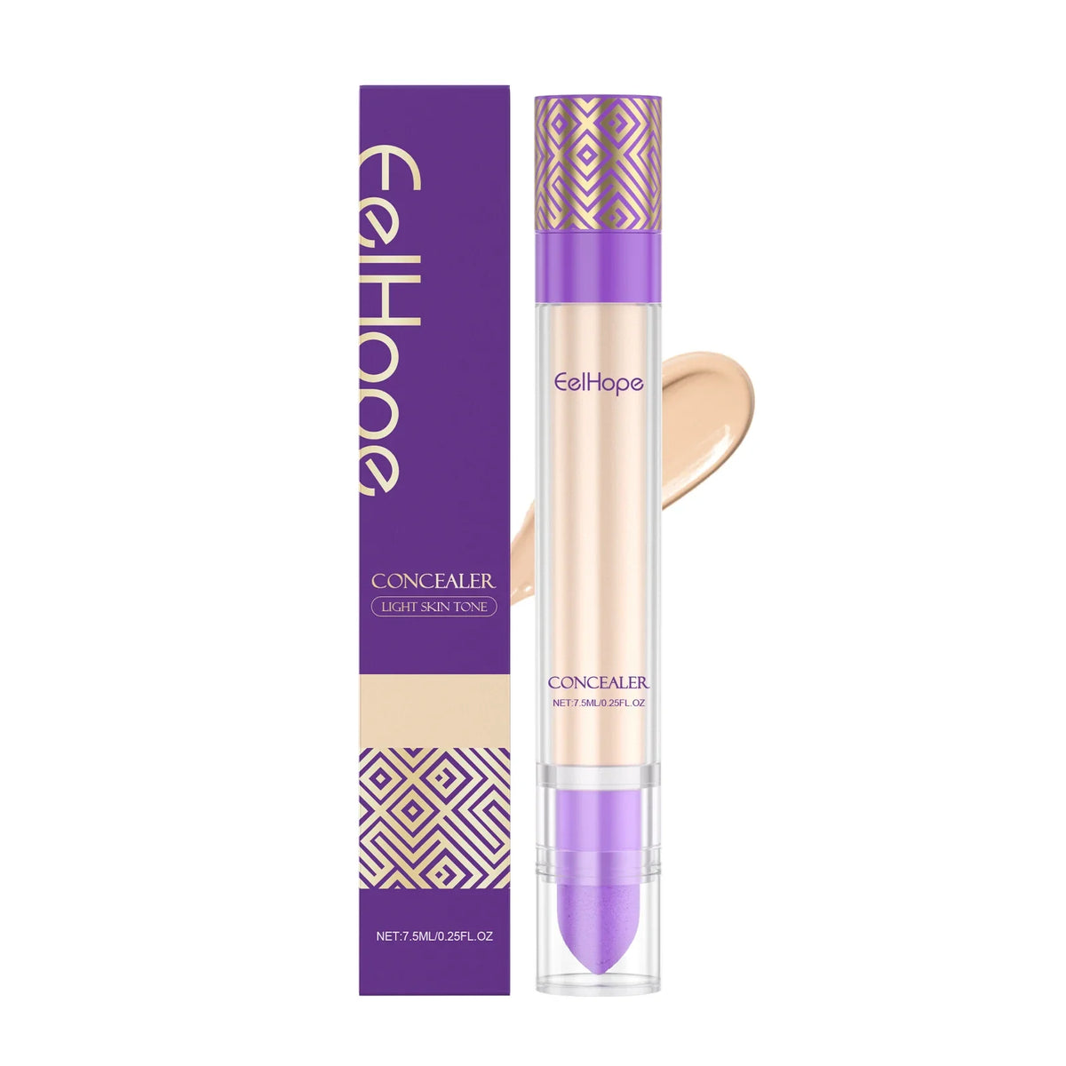 Hydrating Full Coverage Liquid Concealer – Brightening Liquid Concealer Qme Light skin tone