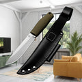 HUANGFU Fixed Blade Knife – Camping & Survival Tool Fixed Blade Knife Qst jianji