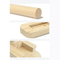 Wooden Wall Mount Coat Rack with 3 Movable Hooks Wall Coat Rack Qme China Mainland