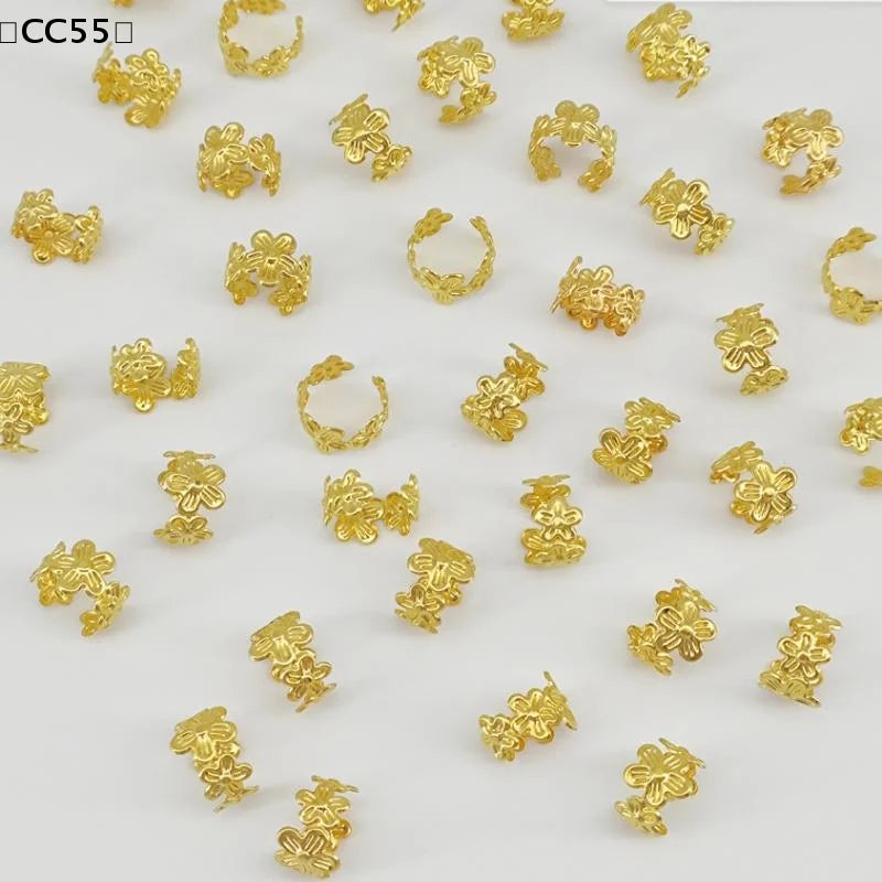 40Pcs Vine Leaf Hair Braid Rings – Vintage Dreadlock Clips Hair Braid Rings Qst