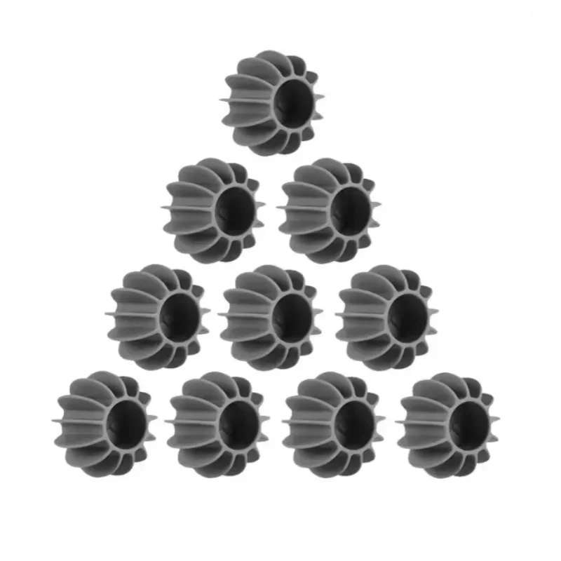 Silicone Laundry Ball – Reusable Pet & Cat Hair Remover Laundry Hair Remover Qst Gray 10pcs