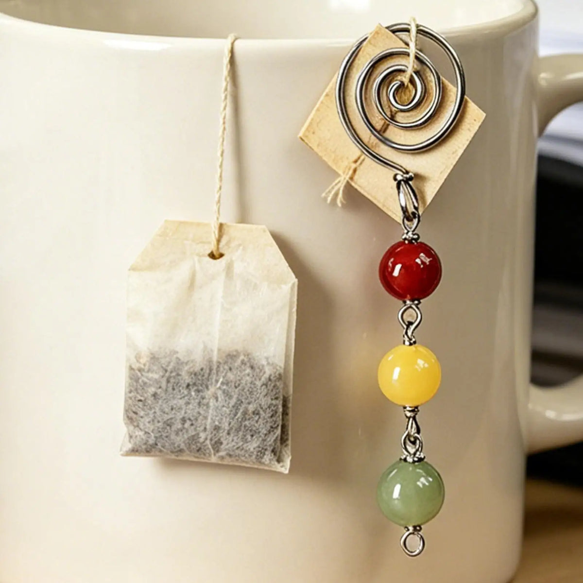 Stainless Steel Tea Bag Holder & Strainer — Non-Slip Mug Clip Tea Bag Holder Qme