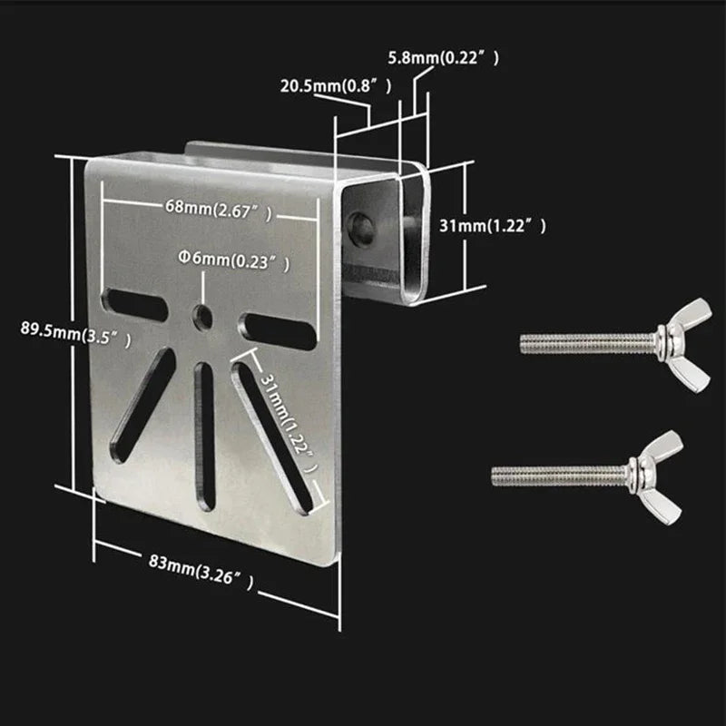 Stainless Steel Gutter Mount Bracket for Eufy SoloCam S340 E30 Camera Gutter Mount Qme