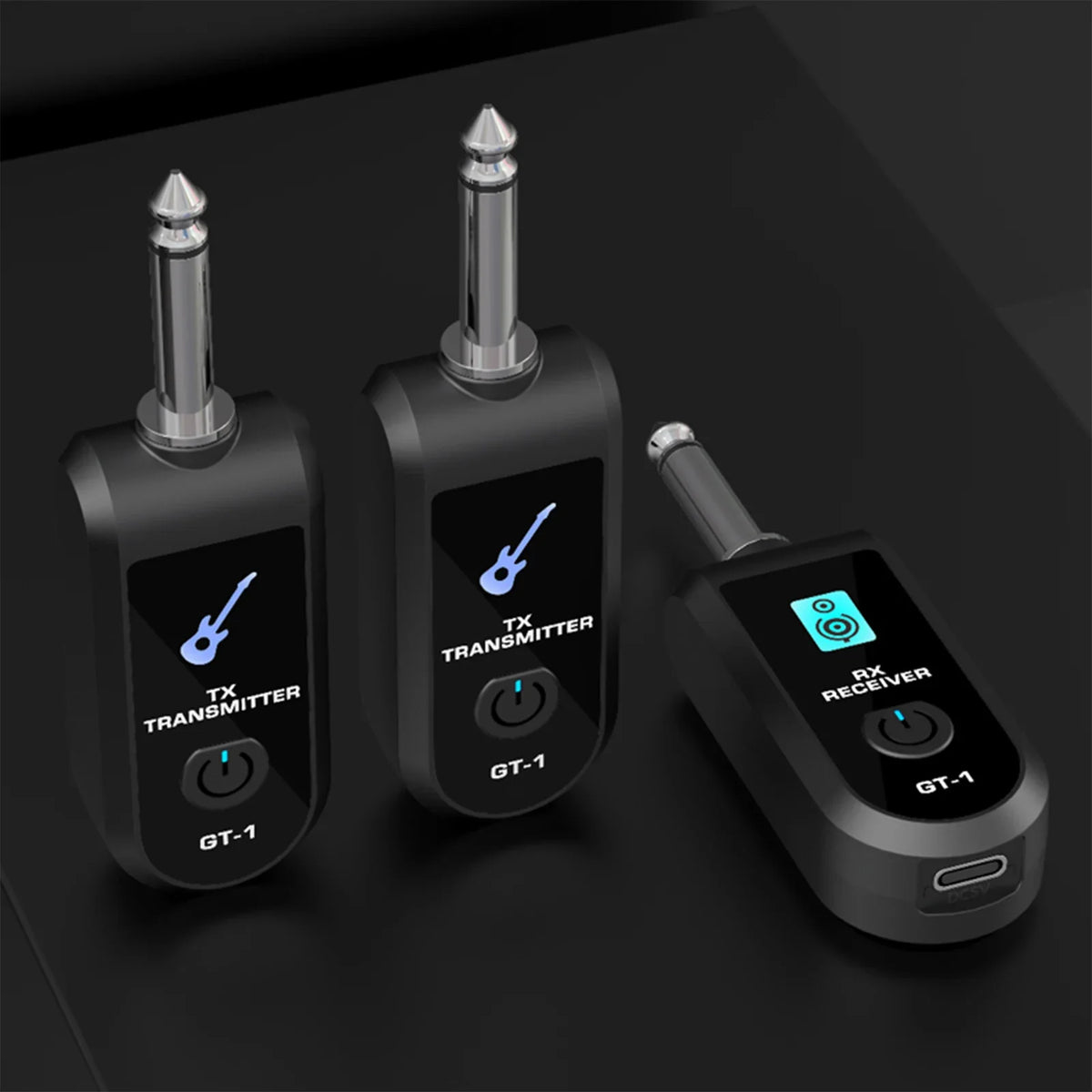 Wireless Guitar Transmitter & Receiver – 2.4G HD Audio System Wireless Guitar System Qme
