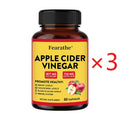 Apple Cider Vinegar Capsules 1877mg – Zinc & Vitamin D3 Wellness Supplement Qst 60 count-3 bottle