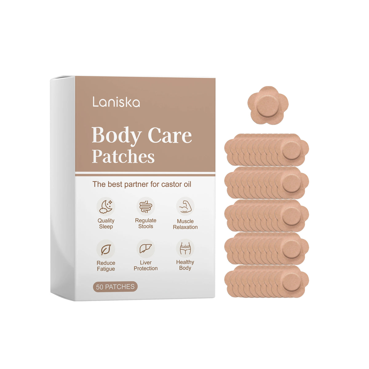 Laniska Body Care Patches – Relaxation & Wellness Patches Body Wellness Patch Qst 50pcs boxed