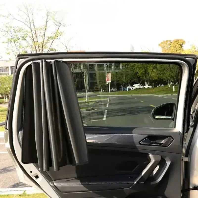 Car Side Window Magnetic Sun Shade Privacy Curtains – UV Block Car Window Sun Shade Qme