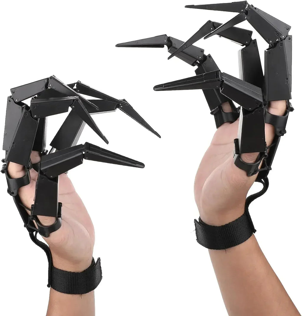 Halloween Articulated Skeleton Fingers Cosplay Hand Prop Costume Prop Qme