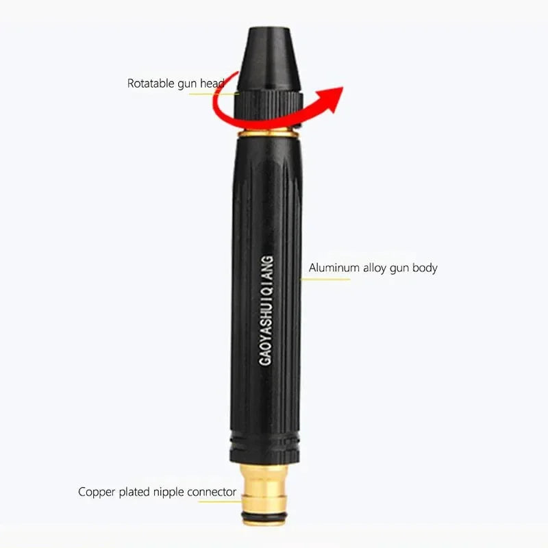 High Pressure Water Gun Nozzle – Adjustable Car & Garden Spray Garden Hose Nozzle Qst