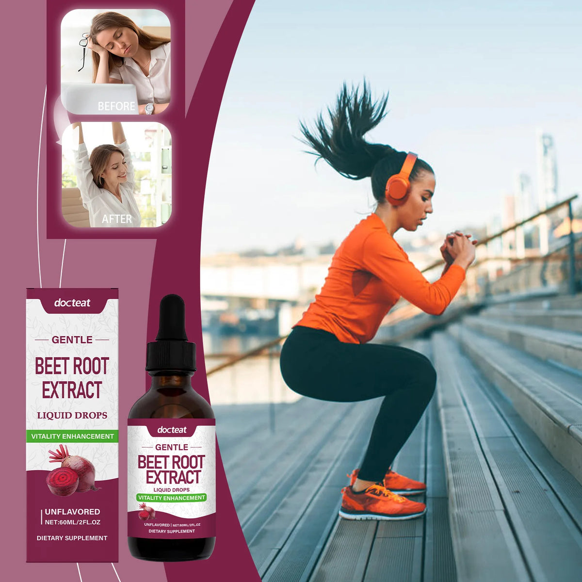 Organic Beet Root Liquid Supplement – Vegan High Potency Liquid Supplement Qst