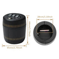 Wine Bottle Combination Lock Cap – Liquor & Whiskey Stopper Bottle Lock Stopper Qme Black