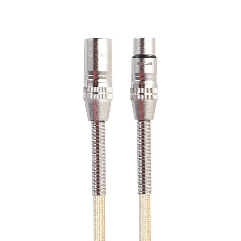 XLR Male to Female Cable – Spring Protection, Foil & Braided XLR Audio Cable Qme