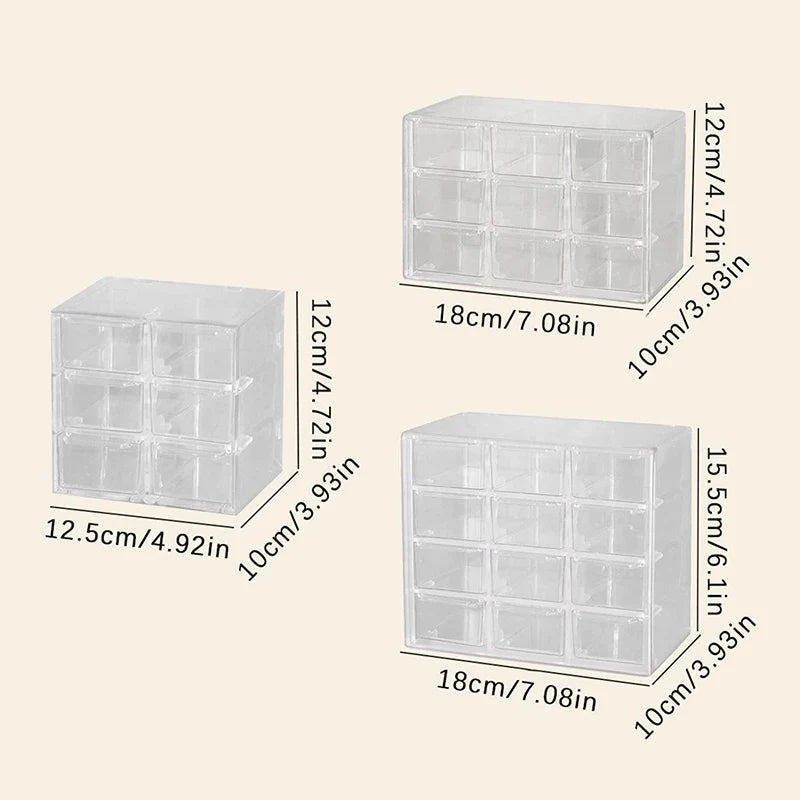 Multi-Grid Contact Lens Storage Box – Large Capacity Organizer Contact Lens Organizer Qme