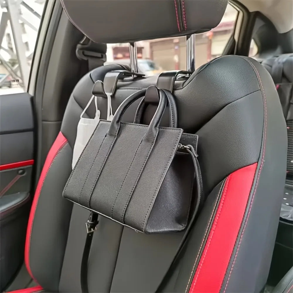 Car Seat Headrest Hooks – Universal Auto Storage Hanger Car Headrest Hook Qme