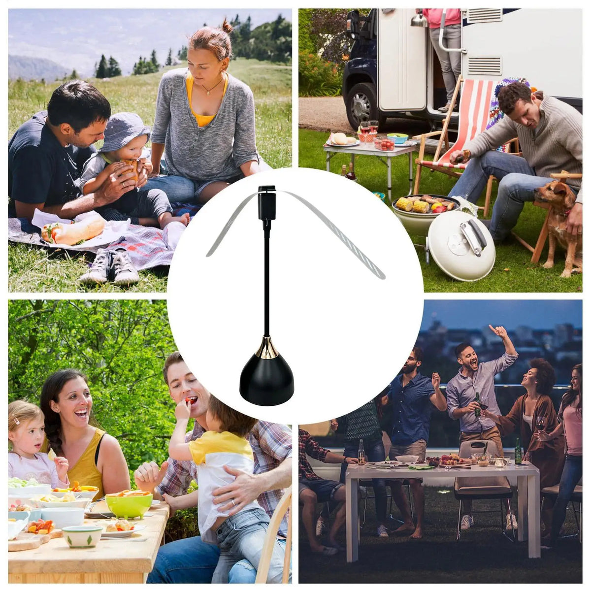 Portable Electric Fly Fan for Tables – Keeps Flies Away Tabletop Fly Fan Qme