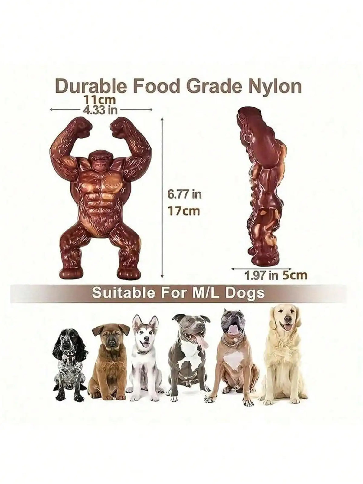 Beef Flavored Dog Chew Toy for Aggressive Chewers | Qme Dog Chew Toy Qme
