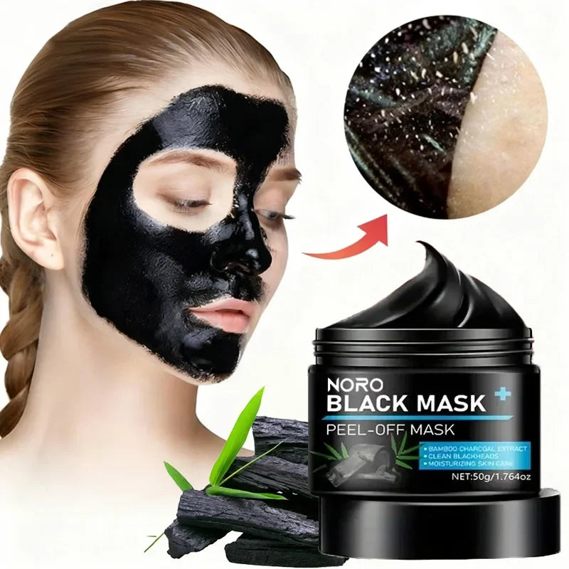 Bamboo Charcoal Peel-Off Facial Mask – Cleanse & Moisturize Peel-Off Face Mask Qme
