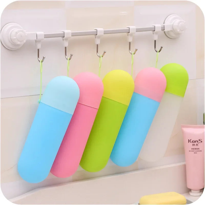 Portable Toothbrush Holder Travel Case – 6 Colors Toothbrush Travel Case Qme