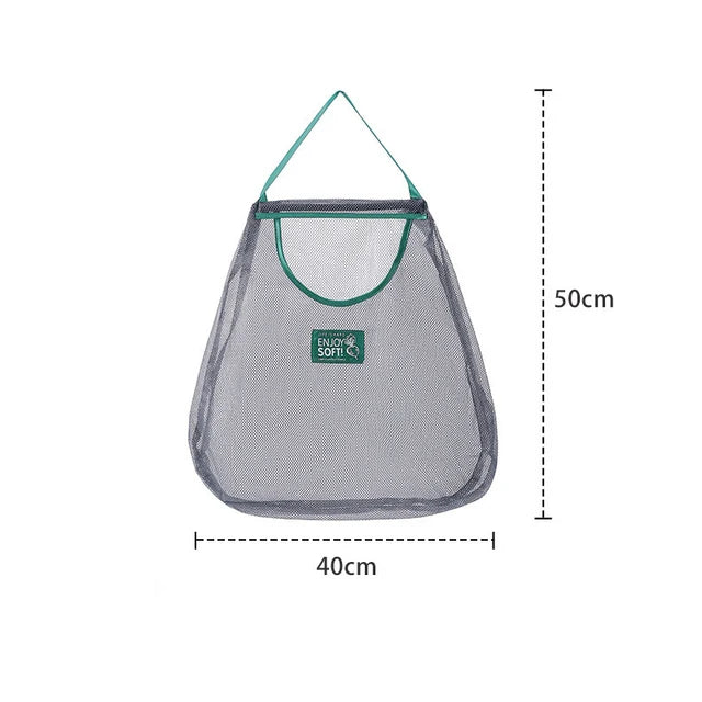 Reusable Hanging Mesh Storage Bags for Fruits & Vegetables Mesh Storage Bag Qme king-size single bag