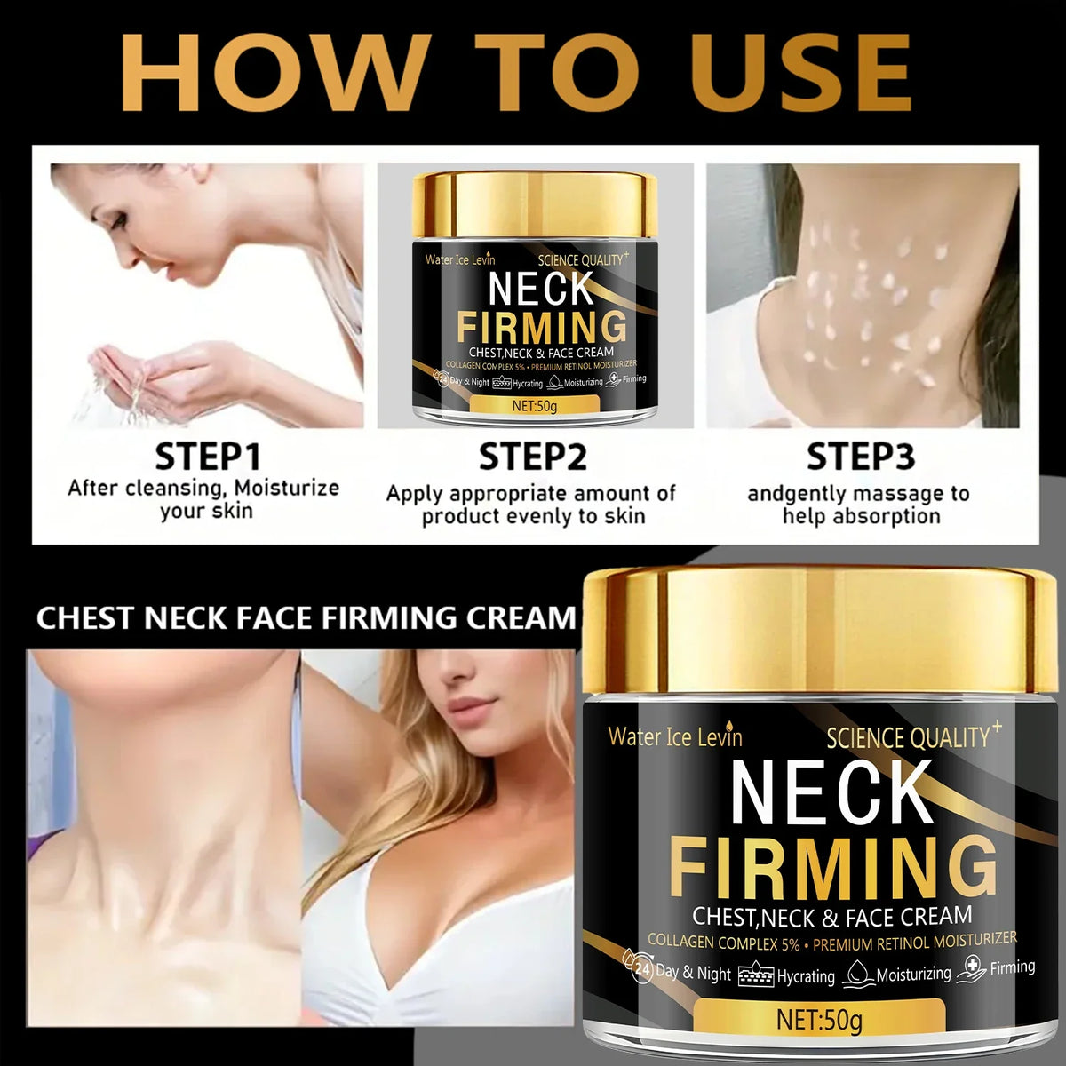 Collagen Retinol Moisturizing Cream – Face, Neck & Chest Retinol Moisturizing Cream Qme