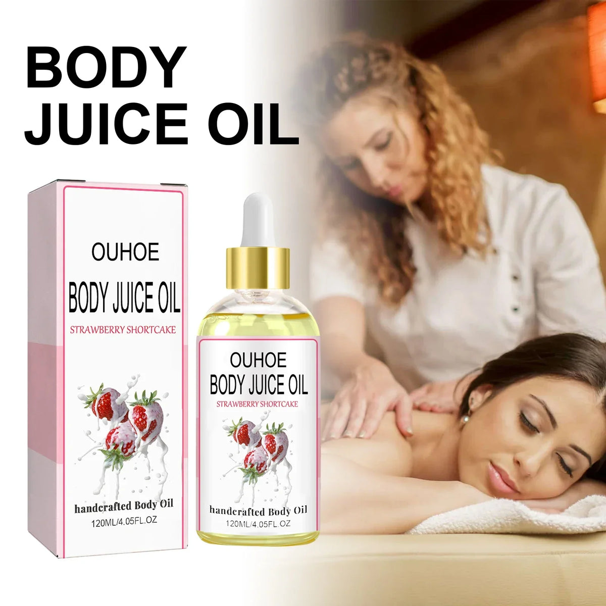 Strawberry Body Oil – Moisturizing Fragrant Skin Nourishing Oil Body Moisturizing Oil Qme