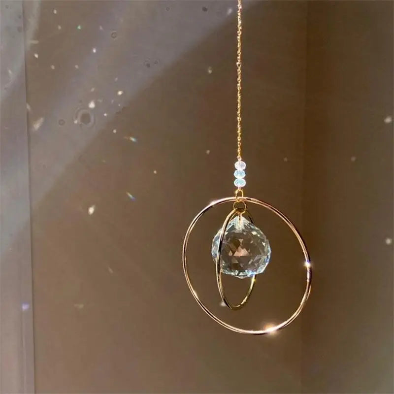 Galaxy Sparkling Crystal Prism Home Decor Ornament Crystal Prism Ornament Qme