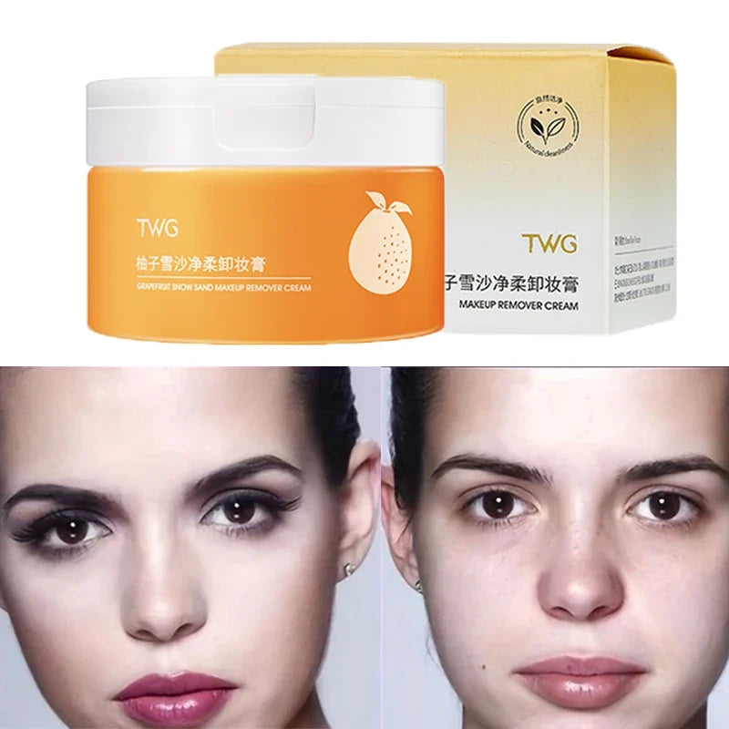 Grapefruit Gentle Facial Cleanser & Makeup Cleansing Cream Facial Cleanser Qme 1PCS