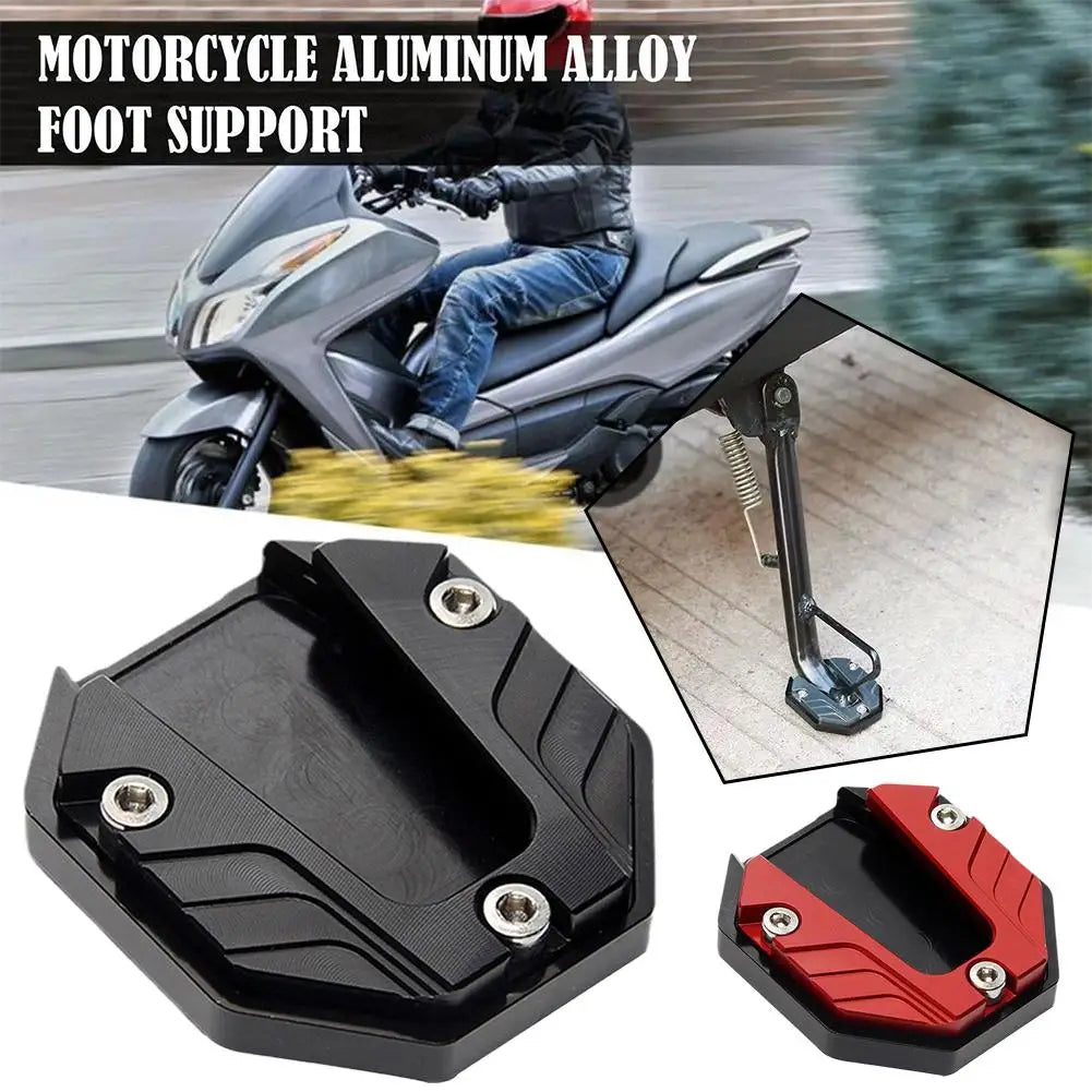 Aluminum Alloy Motorcycle Kickstand Extender Foot Side Stand Kickstand Extender Qme