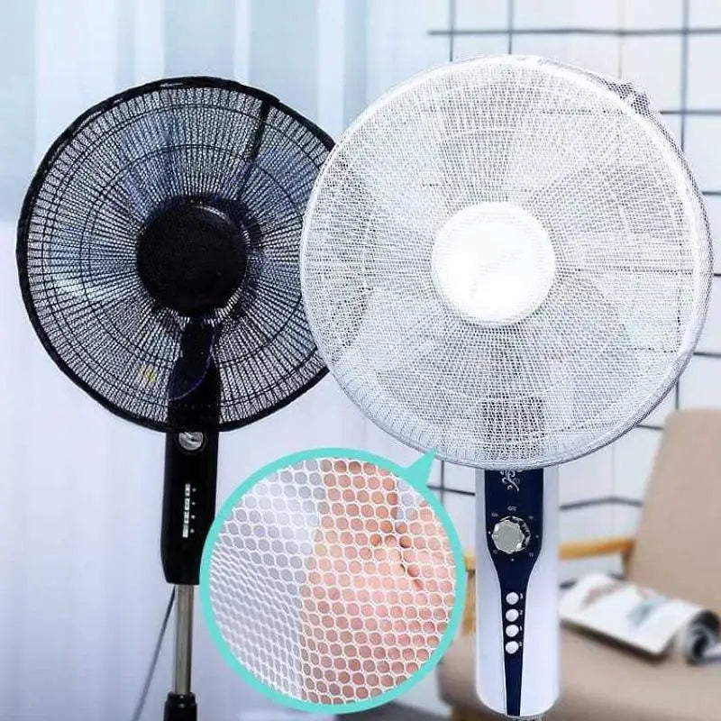 Mesh Fan Cover Drawstring Dust Guard – Baby Finger Protector Fan Safety Cover Qme
