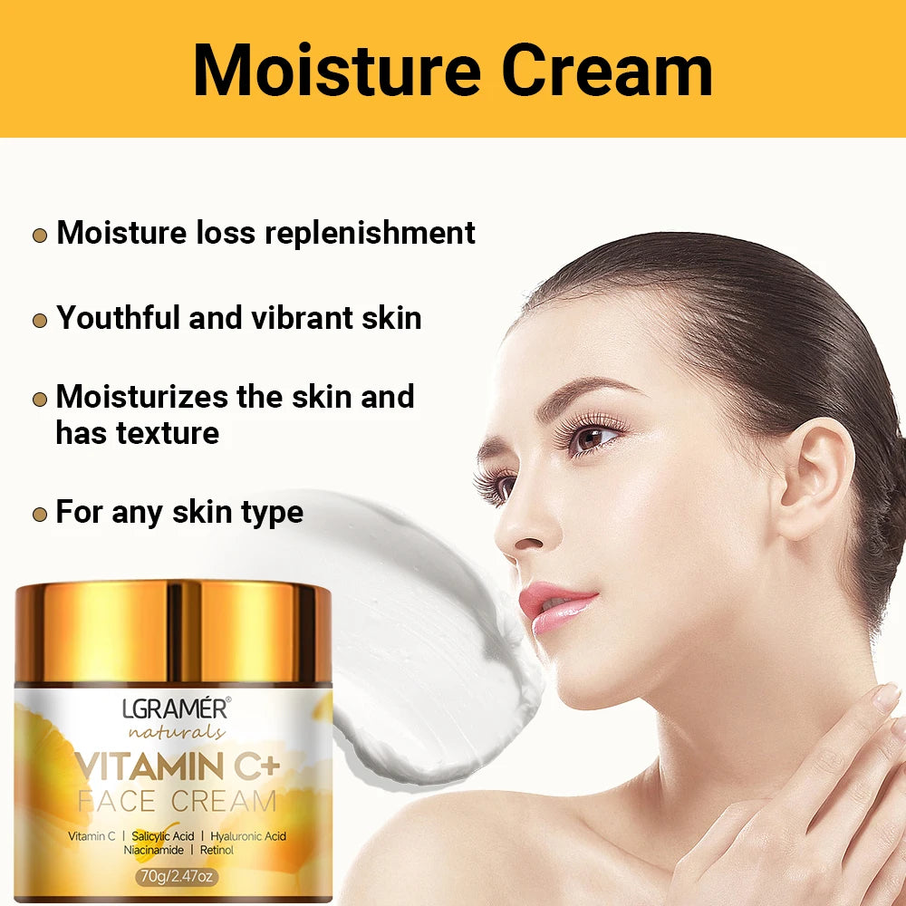 YOUNGCOME Vitamin C Retinol Face Cream – Firming & Bright Face Moisturizer Cream Qst