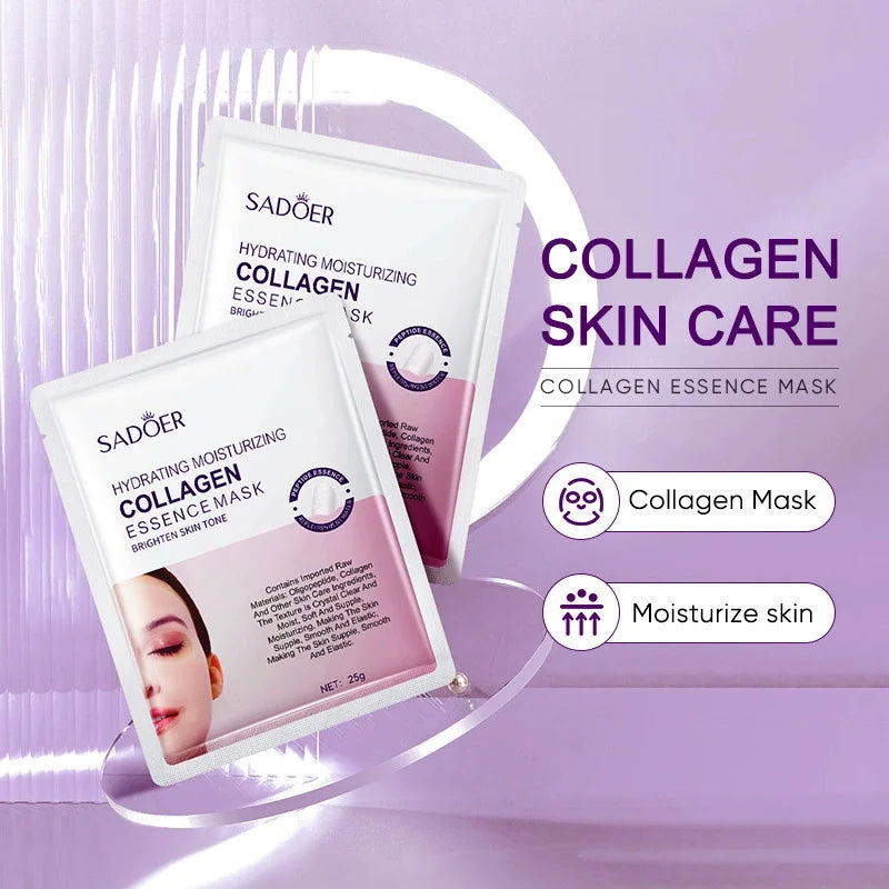 Deep Collagen Facial Mask – Firm, Hydrate & Smooth Fine Lines Collagen Sheet Mask Qme