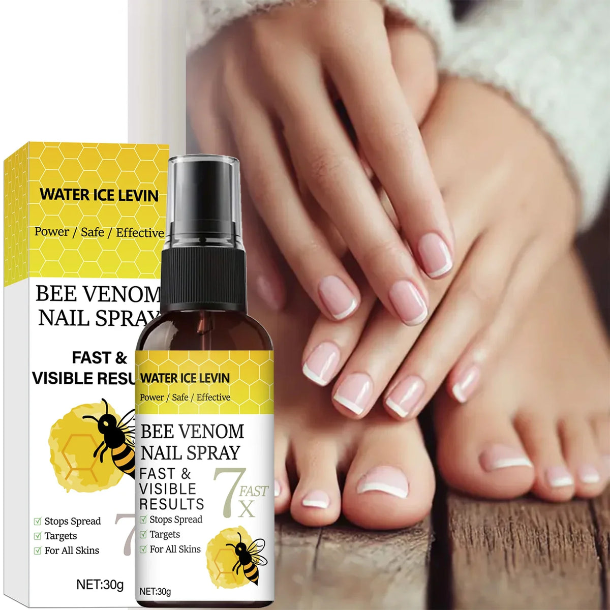 Bee Venom Nail Spray – Strengthen & Visibly Improve Nails Nail Treatment Spray Qme