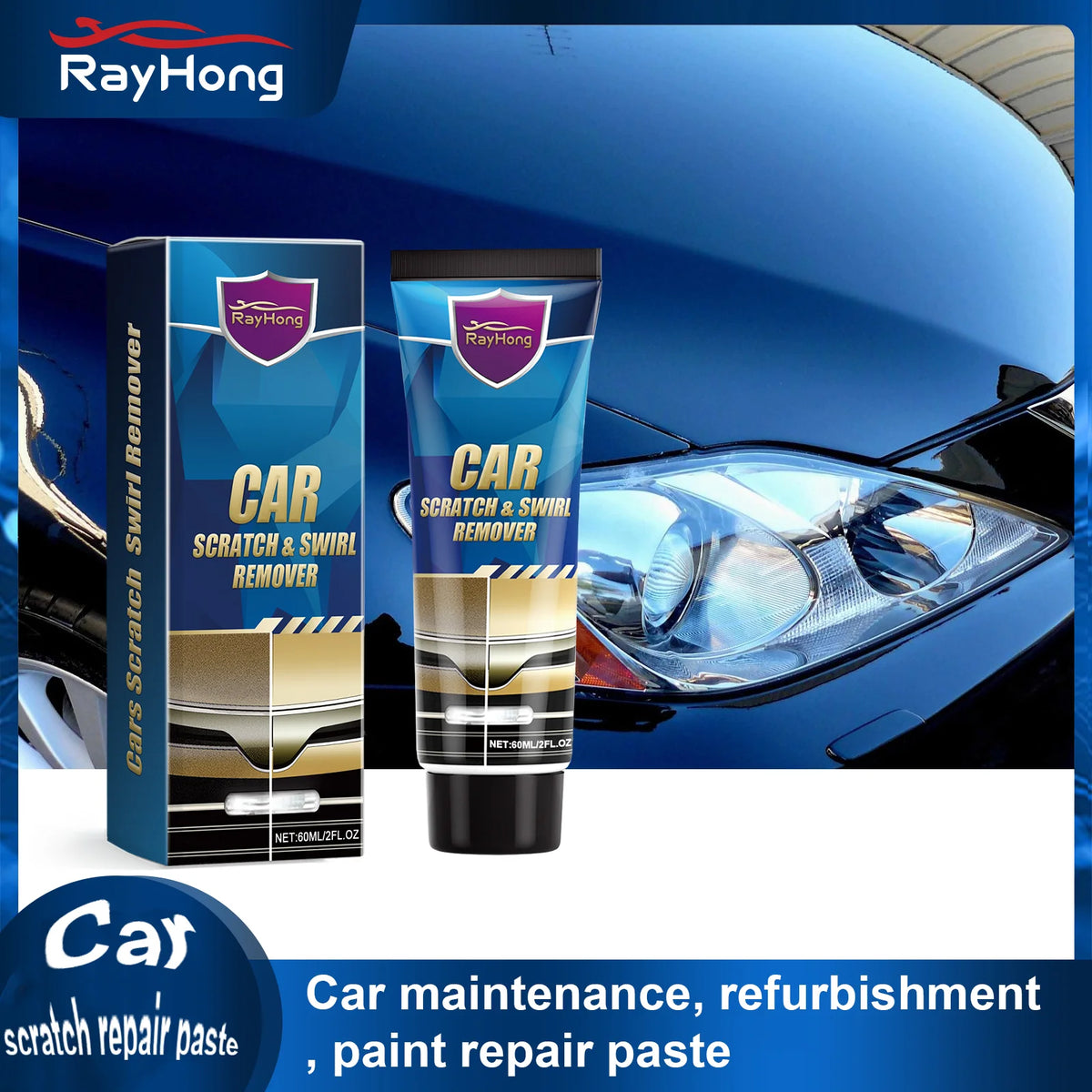 Rayhong Car Scratch Repair Paste – Touch Up Paint Restorer Car Scratch Repair Paste Qst