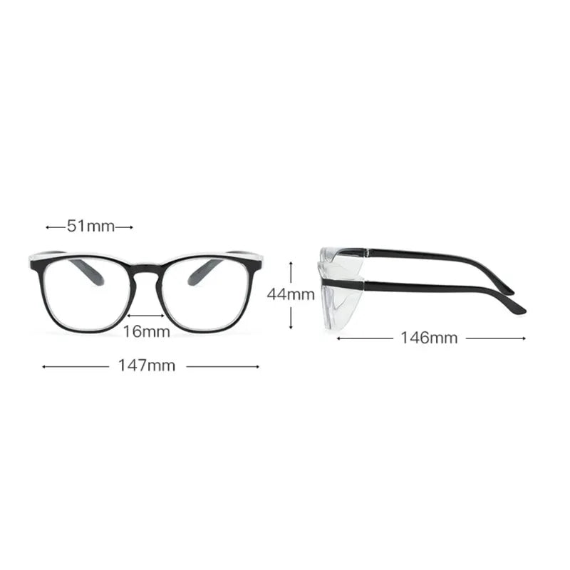 Oversized Blue Light Blocking Glasses Transparent Jelly Frame Blue Light Glasses Qme