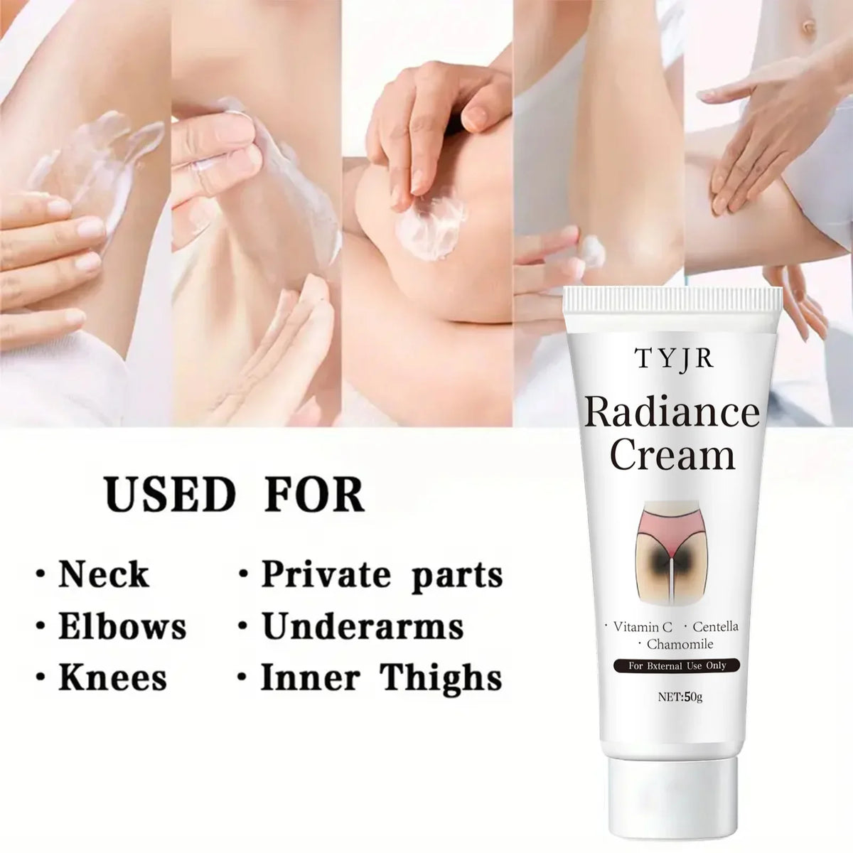 Snow White Brightening Cream – Niacinamide & Centella Asiatica Brightening Body Cream Qme